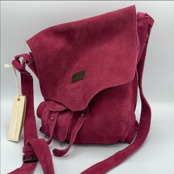 Diesel Handbags - NWT Suede Diesel Crossbody